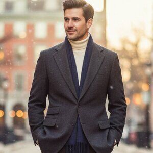 POLO RALPH LAUREN 100% Camel Hair Sports Blazer